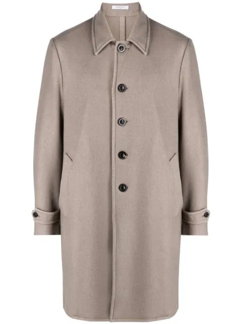 Boglioli virgin-wool single-breasted coat