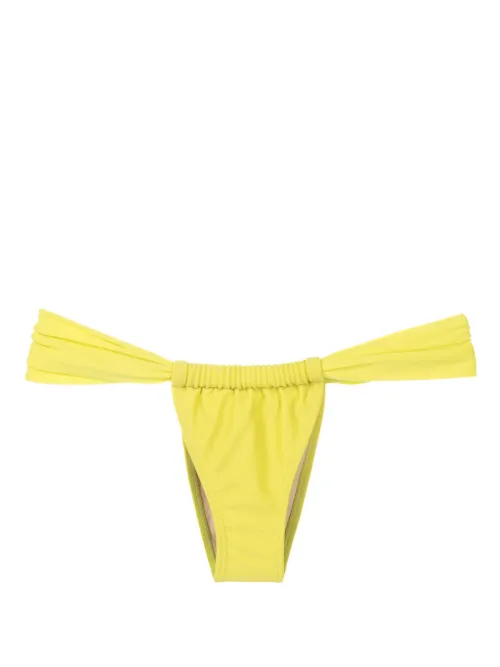 Bas de bikini froncé à taille basse - Amir Slama - Modalova