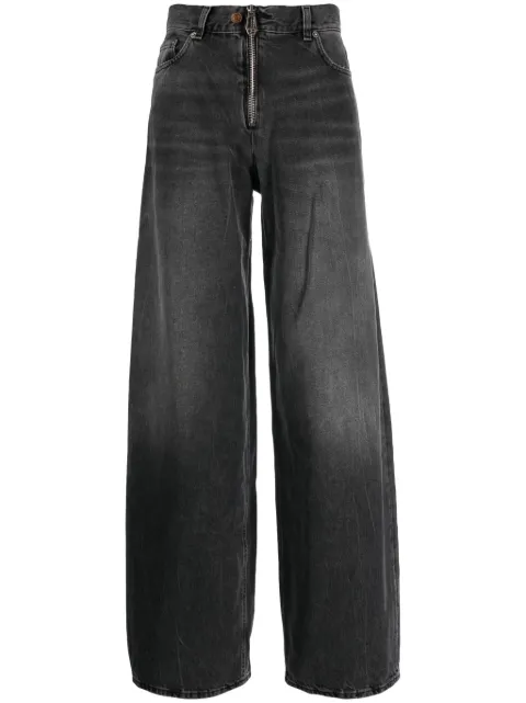 Haikure stonewashed wide-leg jeans 