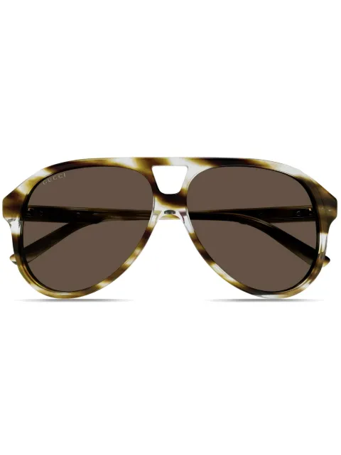 Gucci Eyewear Interlocking G pilot-frame sunglasses