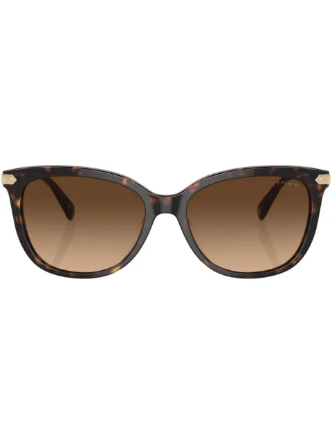 Coach tortoiseshell-effect sunglasses