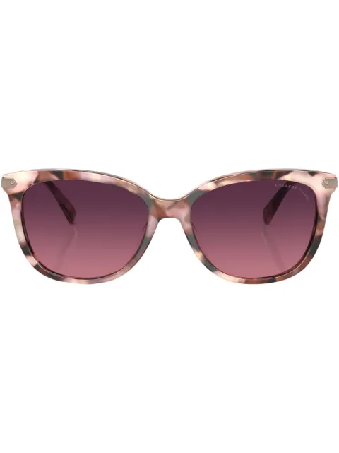 Coach tortoiseshell-effect sunglasses
