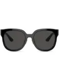 Miu Miu Eyewear logo-lettering D-frame sunglasses - Black