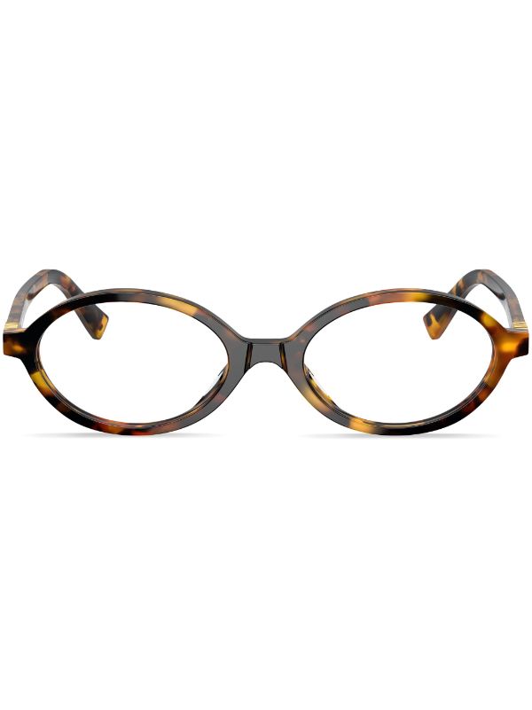 Oval tortoise hot sale shell glasses