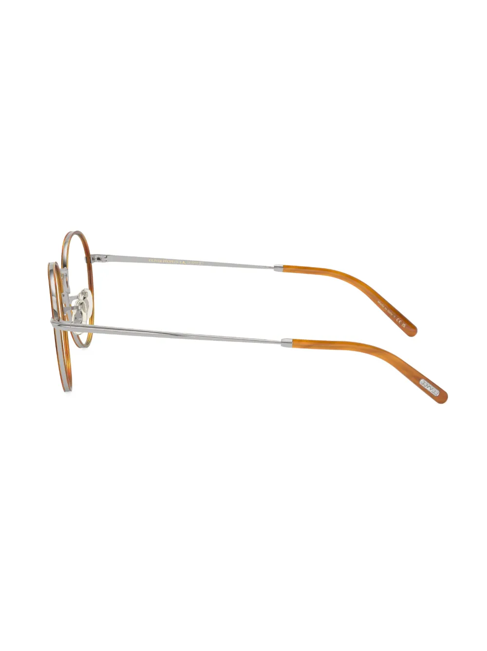 Oliver Peoples Sidell bril met rond montuur Zilver