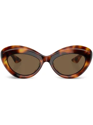 Oliver Peoples 1968C キャットアイ サングラス | ブラック | FARFETCH JP