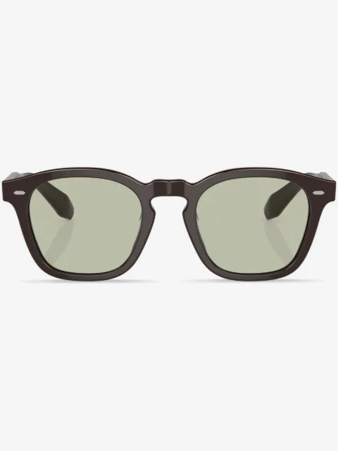 Oliver Peoples round-frame tinted-lenses sunglasses 