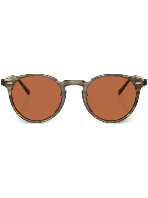 Oliver Peoples round-frame tinted-lenses sunglasses 