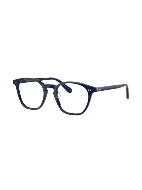 Oliver Peoples Ronne ラウンド眼鏡フレーム | ブルー | FARFETCH JP