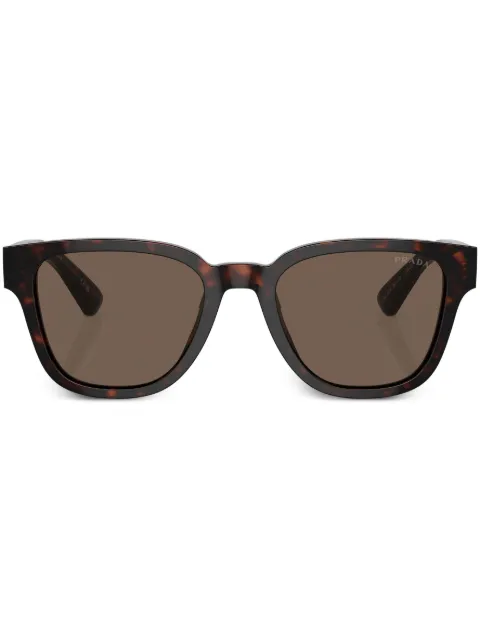 Prada Eyewear lentes de sol con armazón en D estilo carey