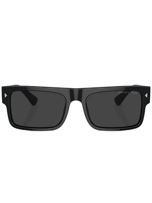 Lunettes de soleil carrées à logo - Prada Eyewear - Modalova