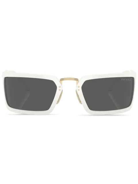 Prada Eyewear logo-engraved square-frame sunglasses