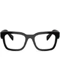 Prada Eyewear logo-engraved square-frame glasses - Black