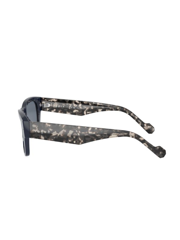 Saint Laurent Eyewear leopard-print rectangle-frame Sunglasses - Farfetch