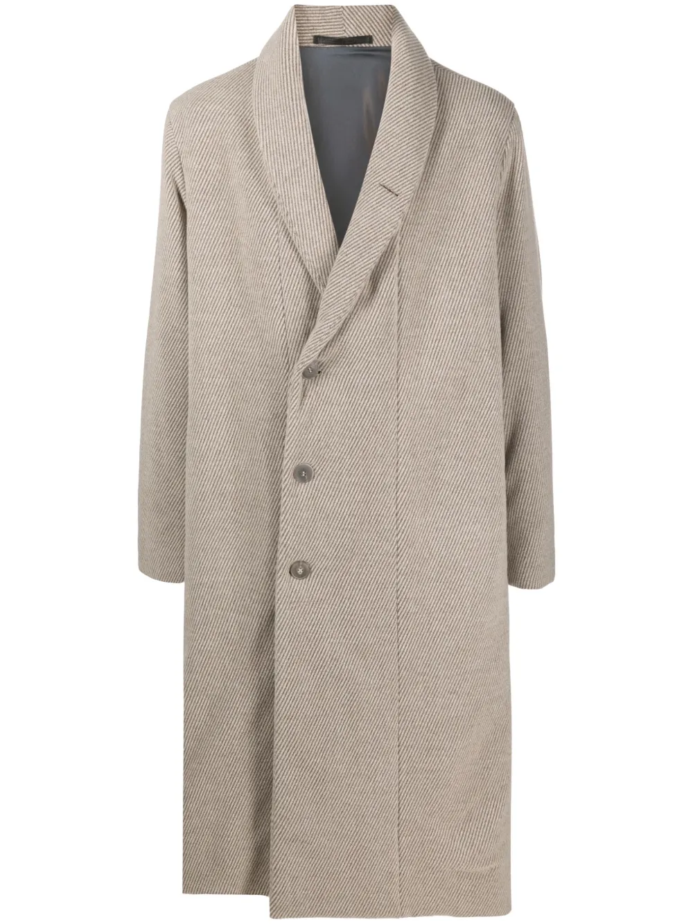Giorgio Armani Gestreepte mantel Beige
