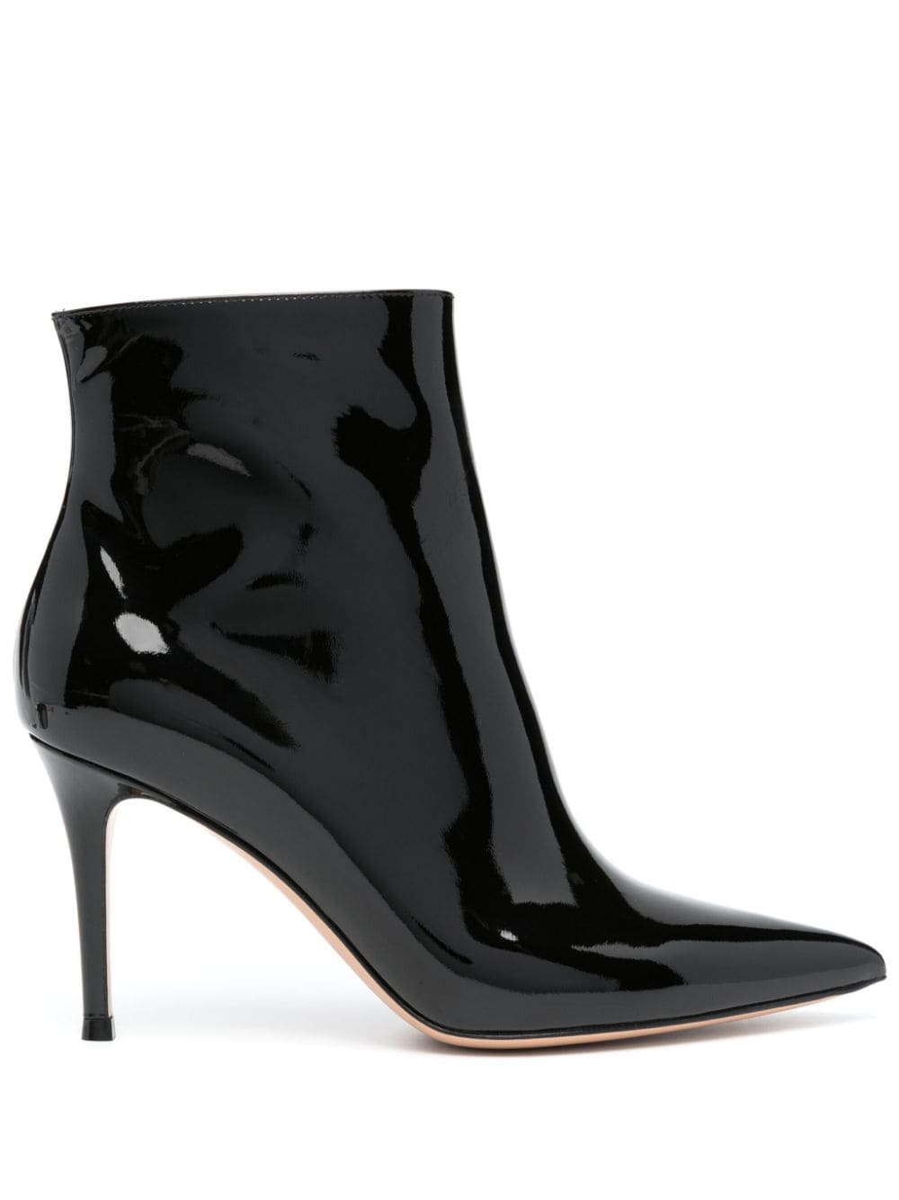 Gianvito Rossi 90mm leather ankle boots – Black