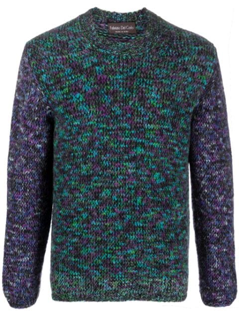Del Carlo crew-neck intarsia-knit jumper