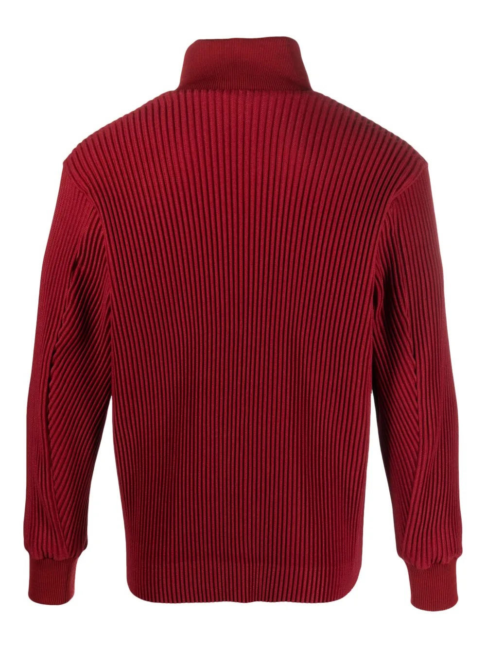 Homme Plissé Issey Miyake Kersey Pleats bomber jacket - Rood