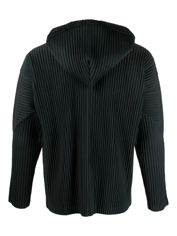 Homme Pliss Issey Miyake MC August Pleated Hoodie Farfetch