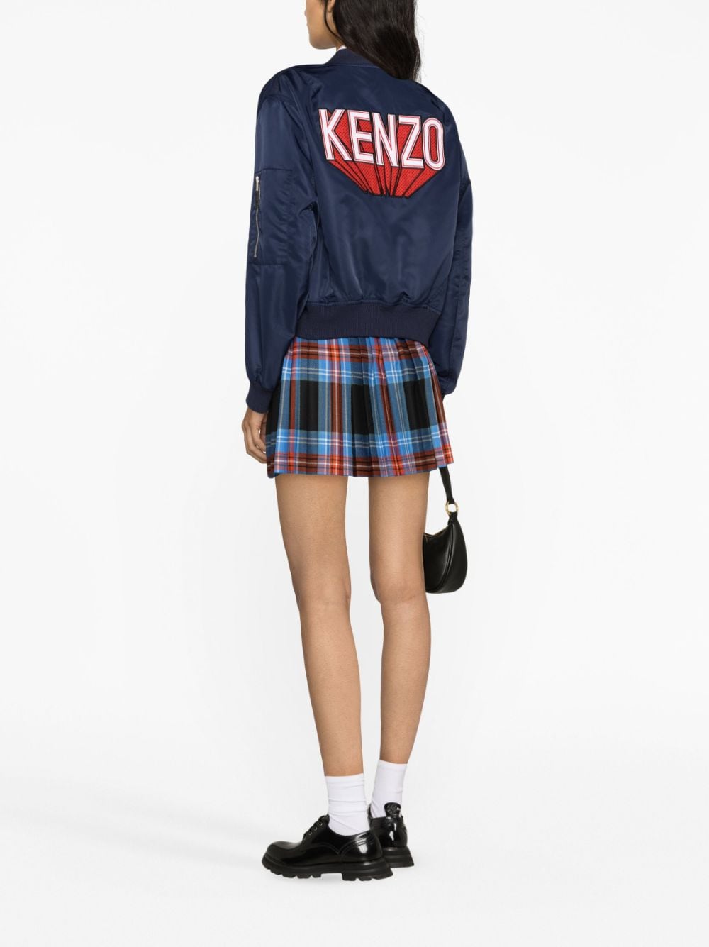 Image 2 of Kenzo 3D logo-appliqué bomber jacket