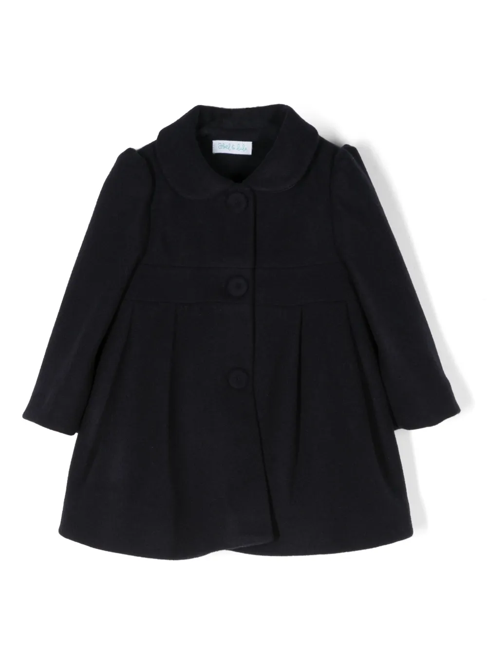 Abel & Lula Babies' Single-breasted Spread-collar Coat In Blue
