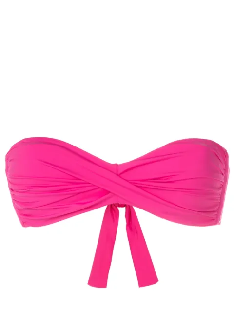 Amir Slama twist-detail strapless bikini top