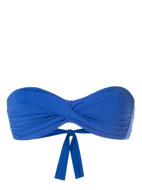 Amir Slama twist-detail strapless bikini top