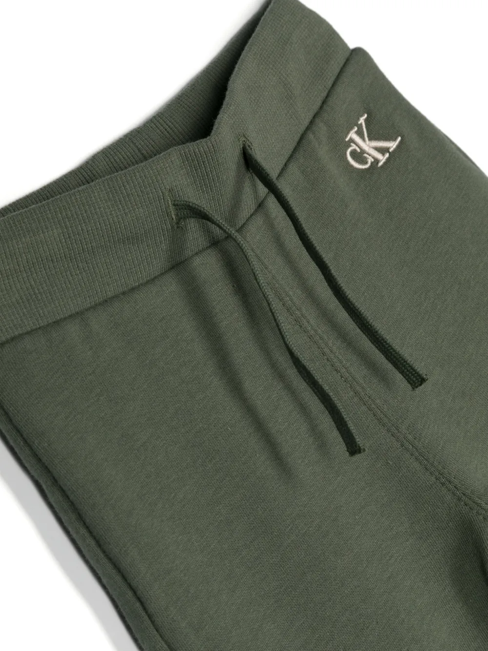 Shop Calvin Klein Logo-embroidered Tracksuit In Green