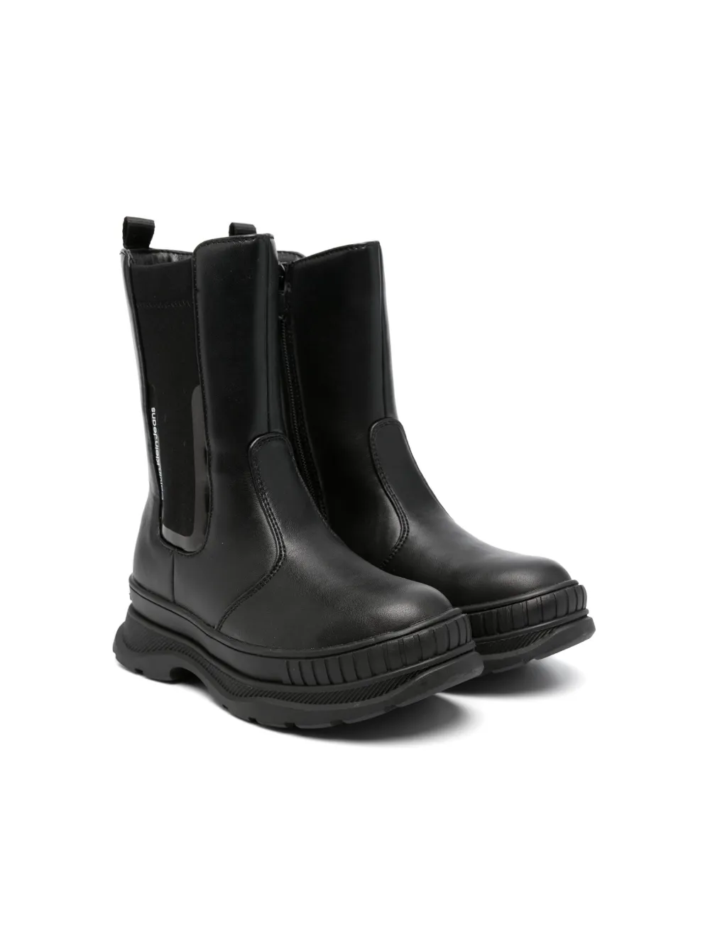 Calvin Klein Kids zipped ankle boots Black