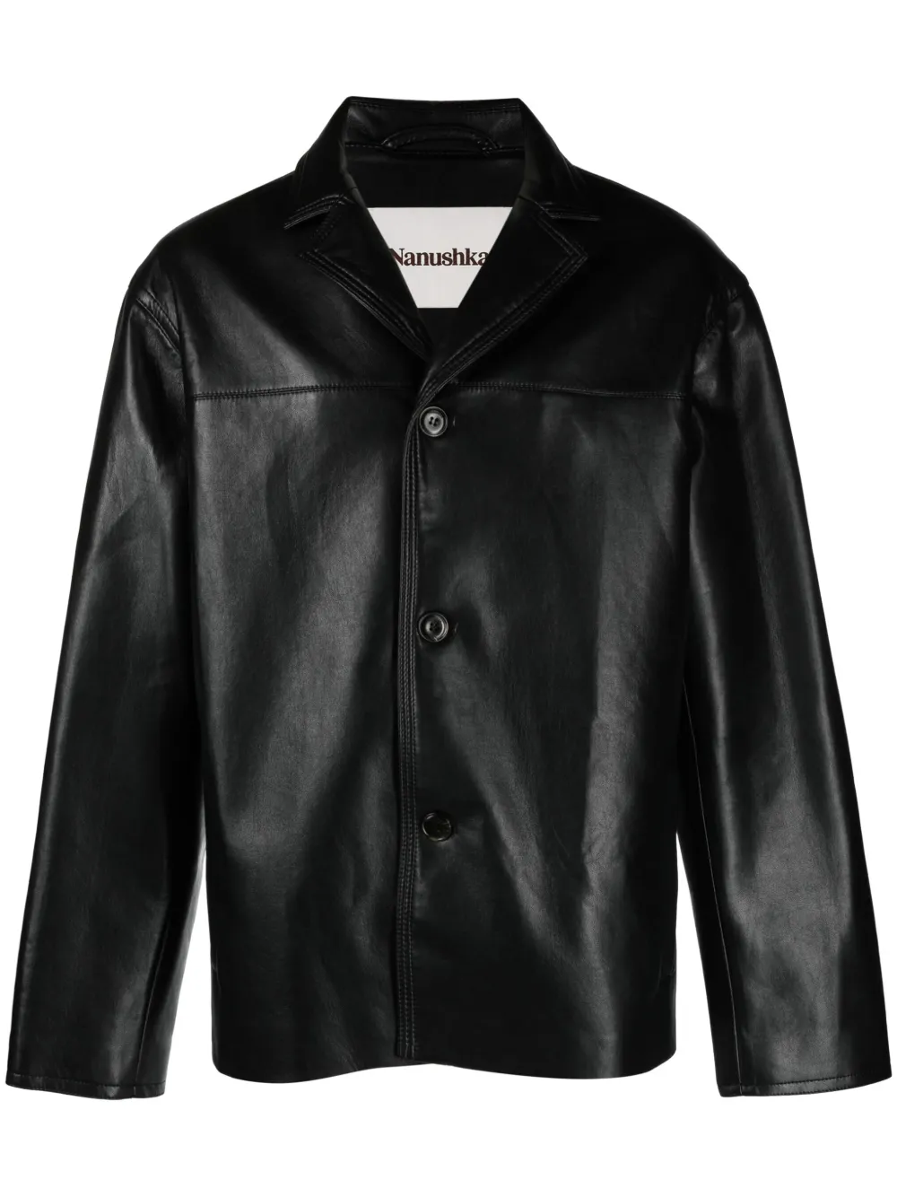 Nanushka Arto regenerated leather jacket