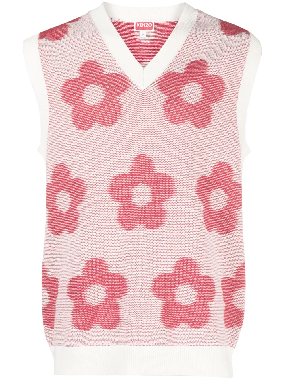 Image 1 of Kenzo Boke Flower V-neck cotton vest