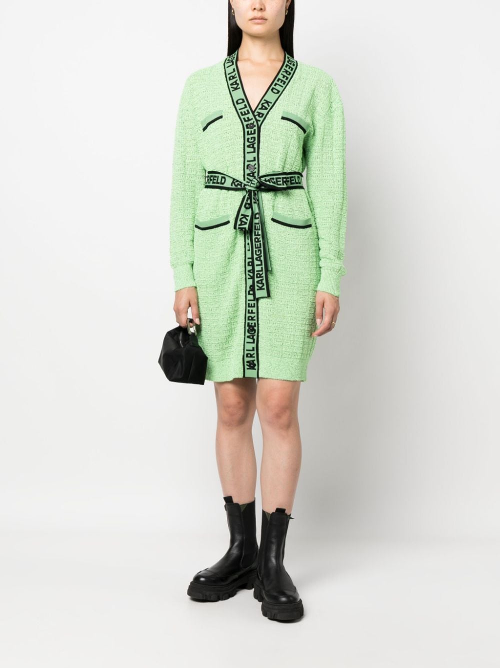 Karl Lagerfeld Vest met logopatch - Groen