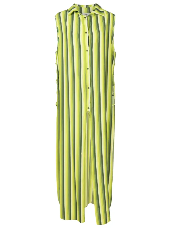 slim fit dress slacks Tennis Green Striped Jodie Dress