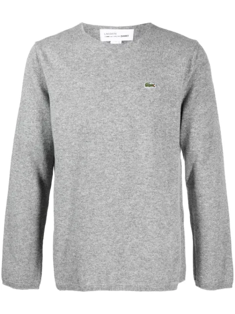 Comme Des Garçons Shirt x Lacoste intarsia-knit wool sweater