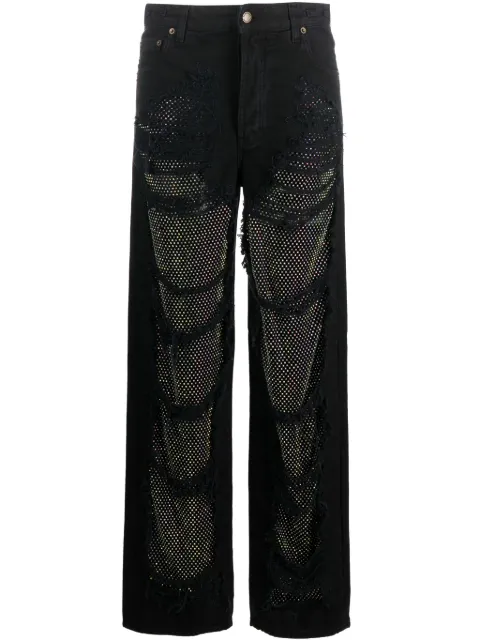 DARKPARK Karen crystal-embellished straight-leg jeans