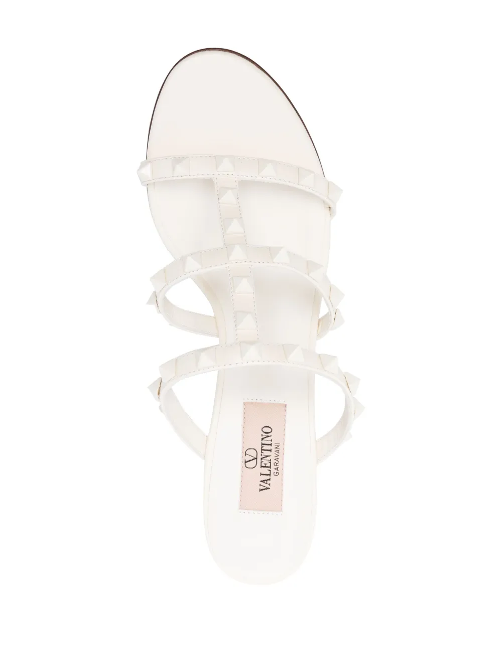 Valentino rockstud sandals white clearance
