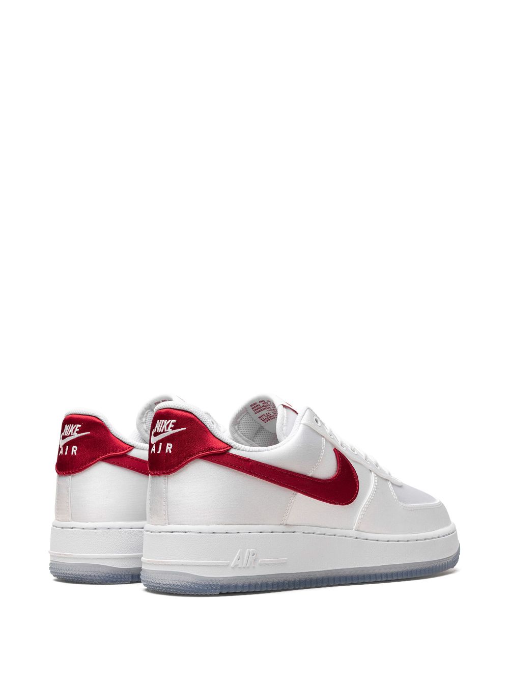 Shop Nike Air Force 1 Low '07 "satin White/varsity Red" Sneakers