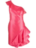 Gemy Maalouf one-shoulder ruffled mini dress - Pink