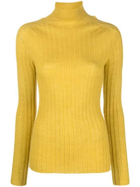 Alysi roll-neck ribbed jumper
