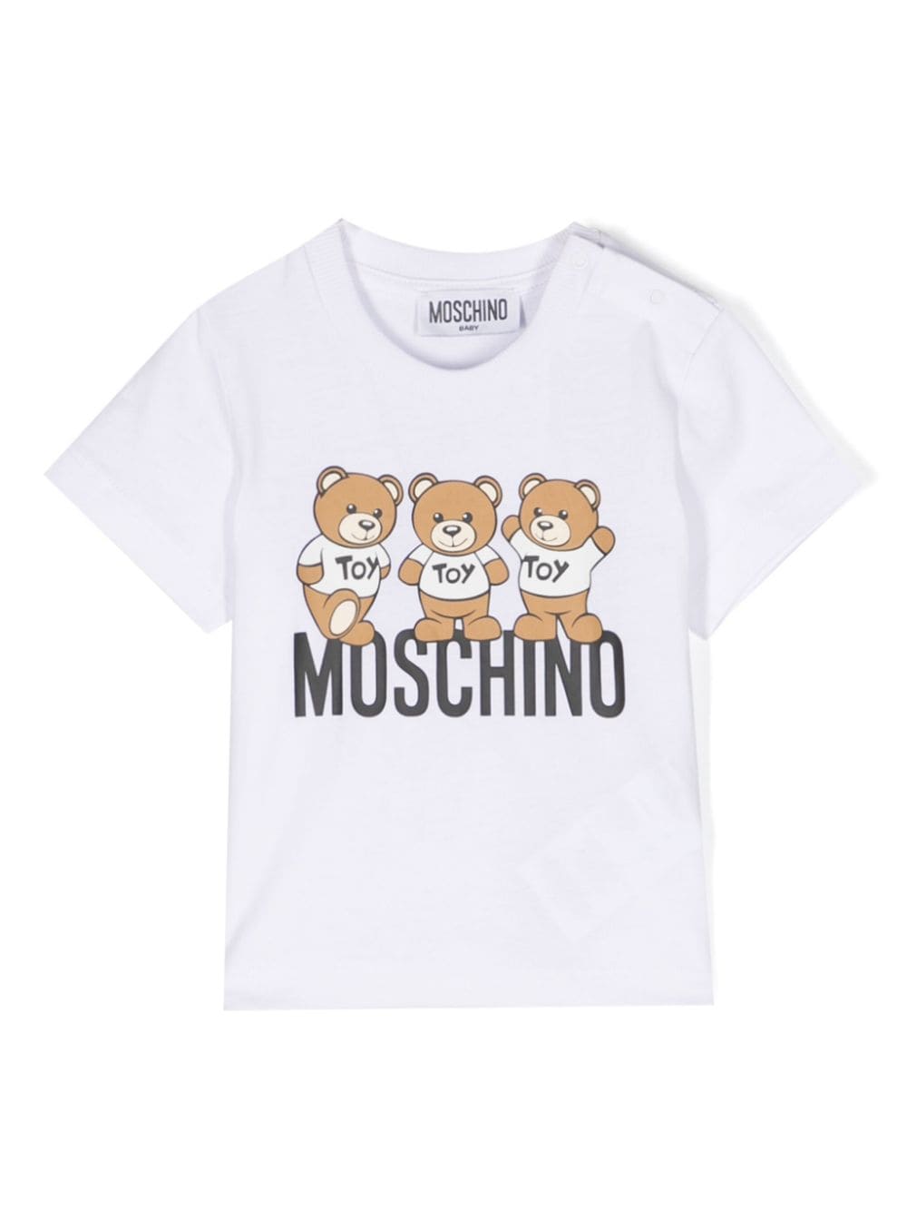 Moschino Kids Teddy Bear-print Cotton T-shirt - Farfetch