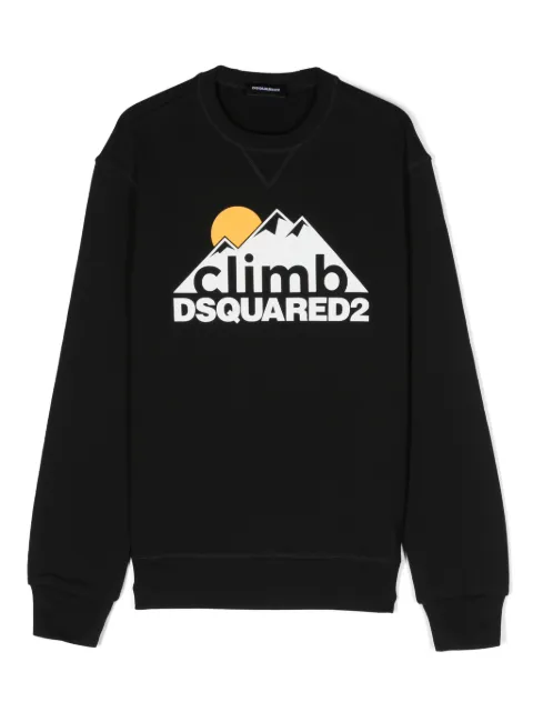 DSQUARED2 KIDS sudadera con logo estampado