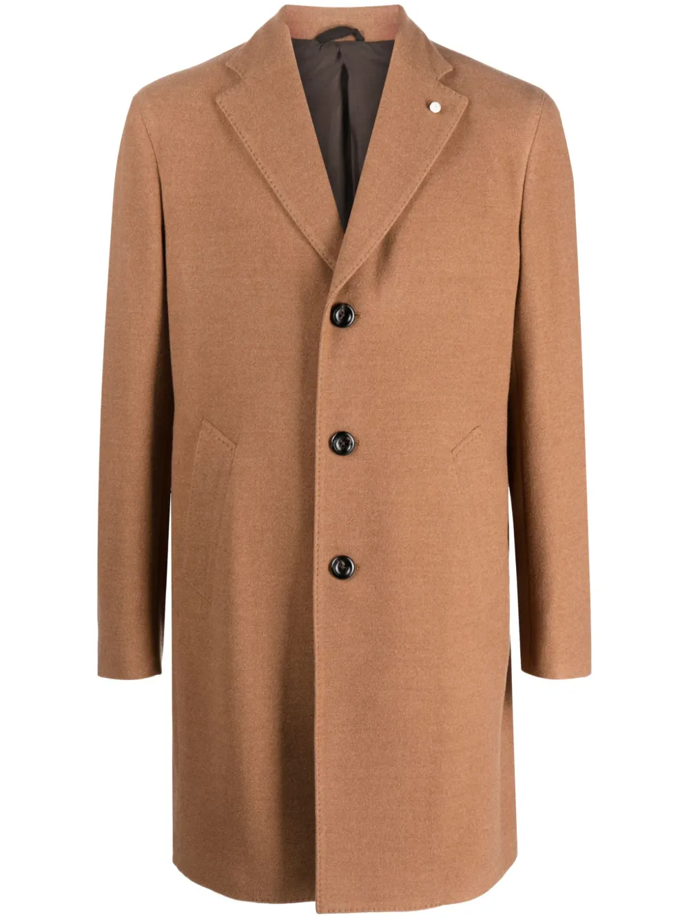 LUIGI BIANCHI MANTOVA single-breasted wool coat