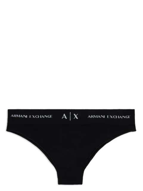 Armani Exchange Calcinha com logo no cós 