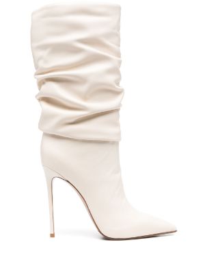 Open toe white outlet boots