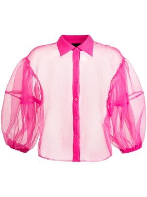 Cynthia Rowley Bliss Sheer Organza Shirt - Farfetch