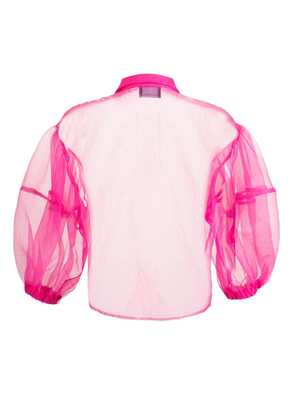 Shop Cynthia Rowley Bliss Sheer Organza Shirt In Pink