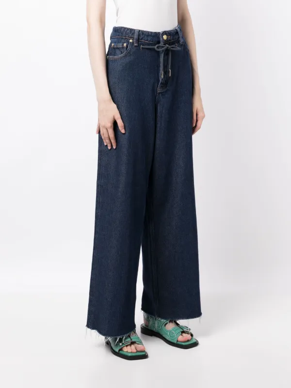 Ganni wide leg outlet jeans