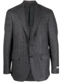 Canali Kei plaid-check blazer - Blue