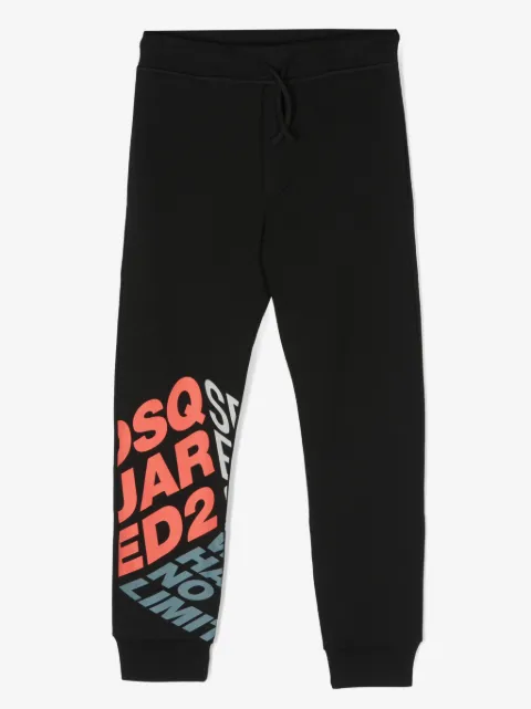 DSQUARED2 KIDS logo-print cotton track pants
