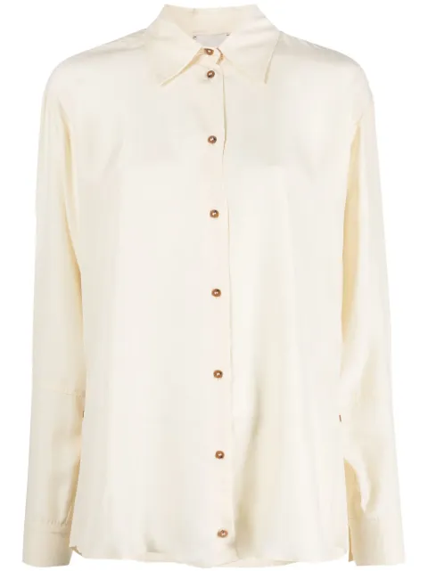 Alysi camisa de seda manga larga